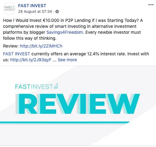 Savings4Freedom FastInvest Share @ Savings4Freedom