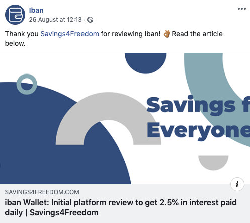 iban review @ Savings4Freedom