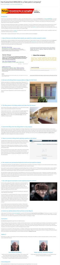 Kuetzal Scam @ Savings4Freedom