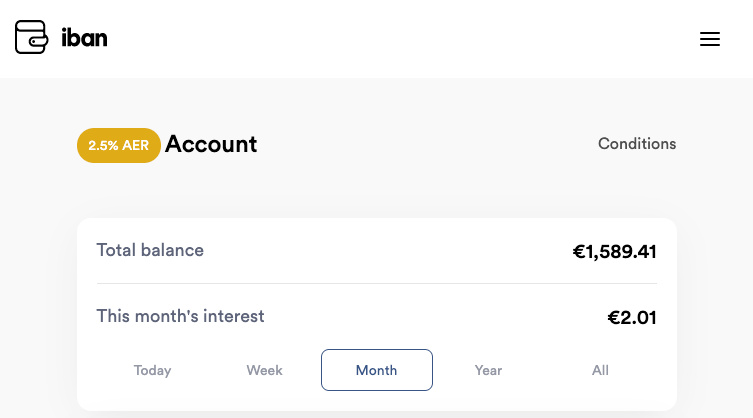 iban wallet SavingsForFreedom Portfolio July 2020