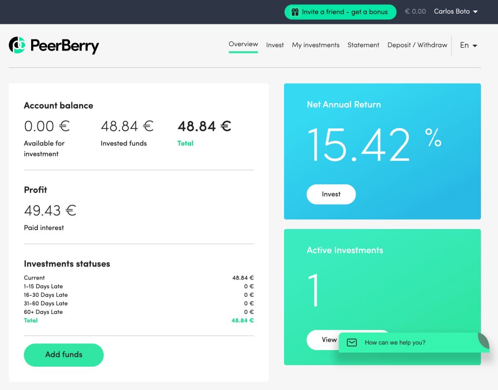 S4F PeerBerry Portfolio Position July 2020 @ SavingsForFreedom