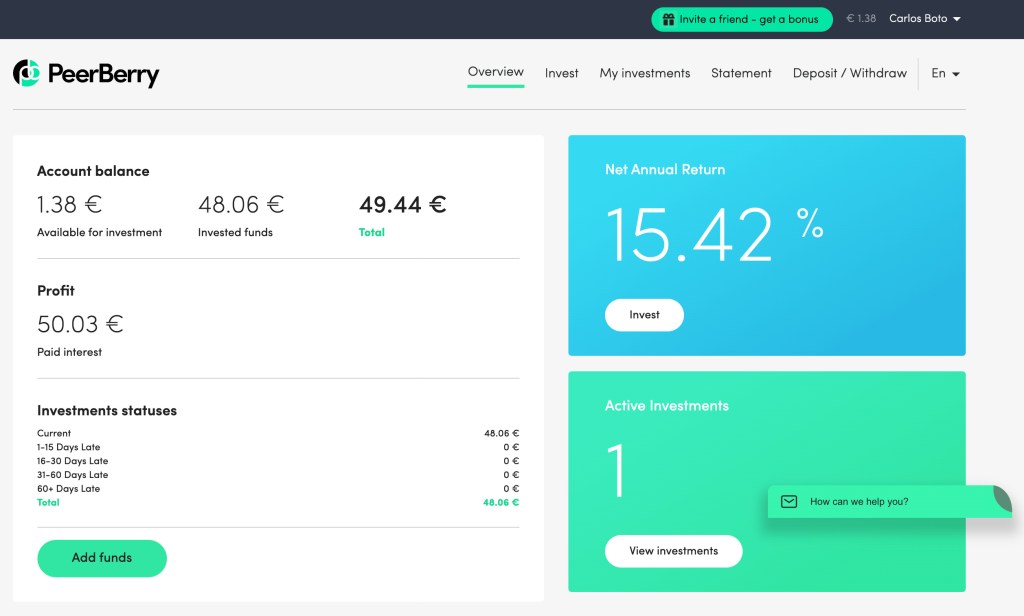 S4F Peerberry Account August 2020