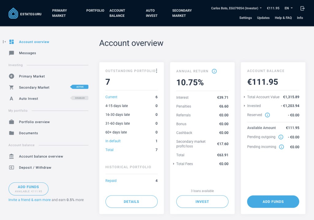 EstateGuru Update SavingsForFreedom September 2020