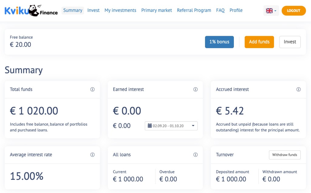 Kviku Finance Update SavingsForFreedom September 2020
