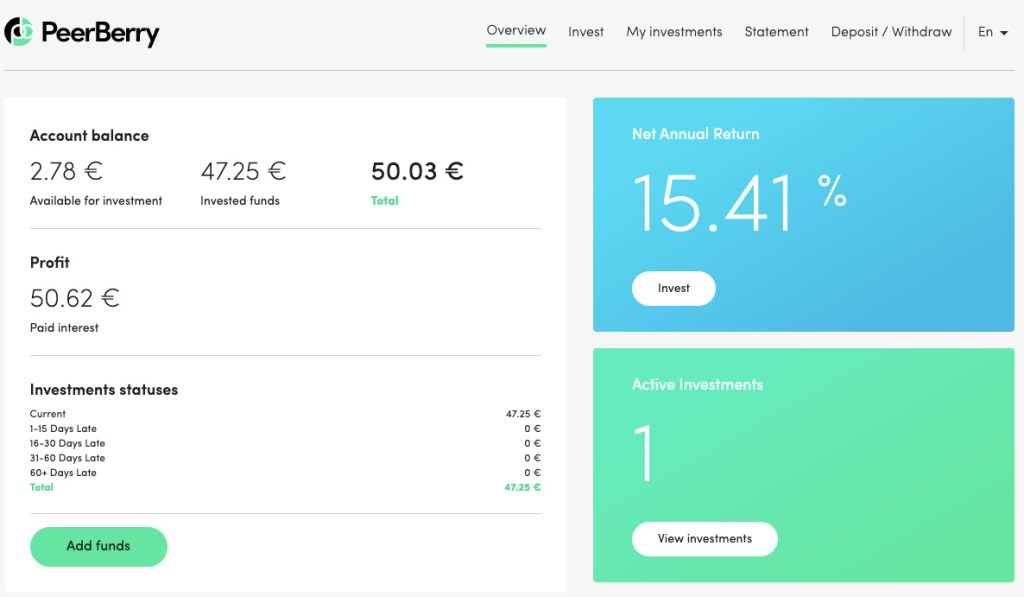 PeerBerry Update SavingsForFreedom September 2020