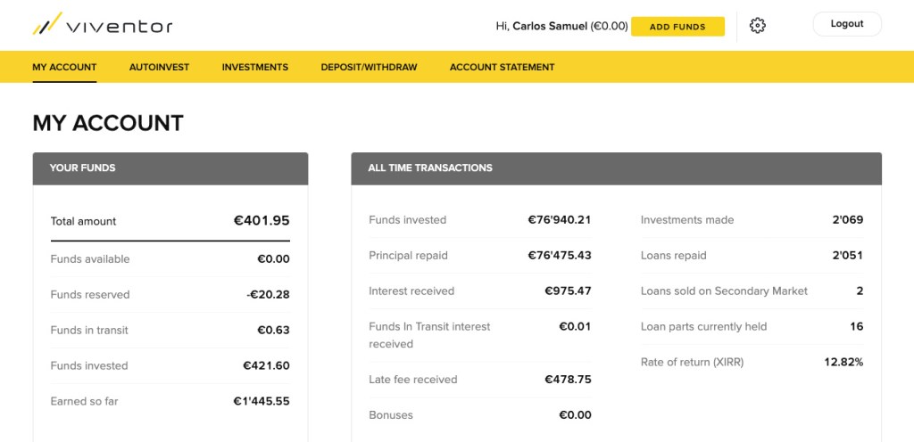 Viventor Update SavingsForFreedom September 2020