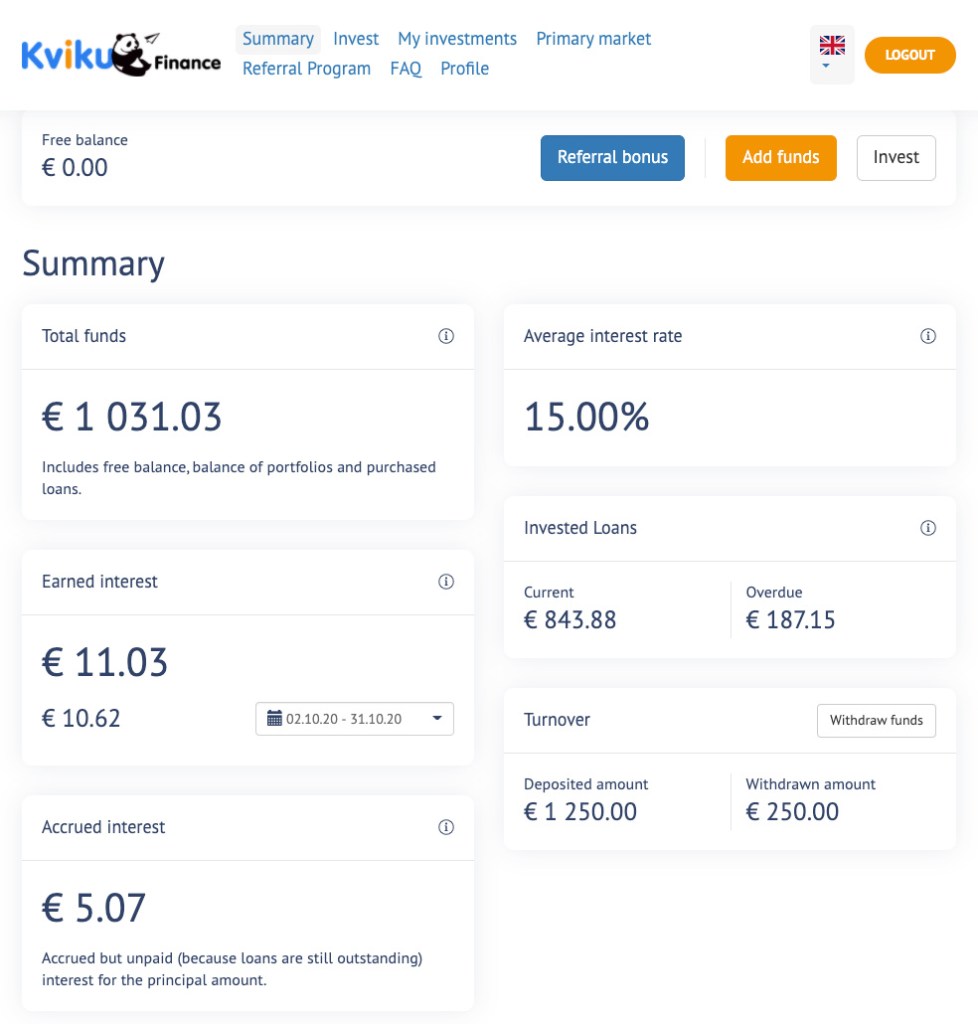 Kviku Finance Update SavingsForFreedom October 2020