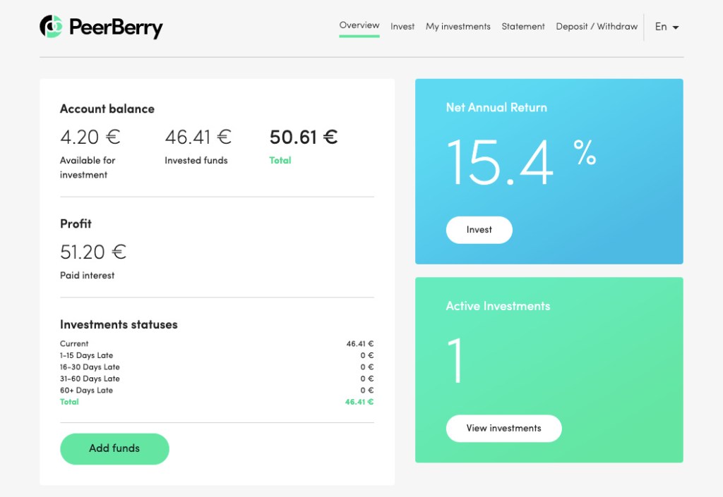 PeerBerry Update SavingsForFreedom October 2020