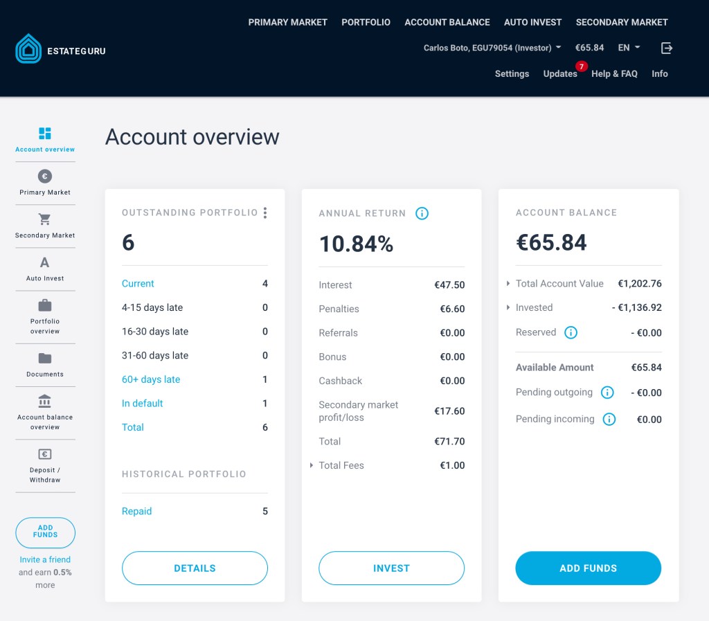 EstateGuru Update SavingsForFreedom January 2021