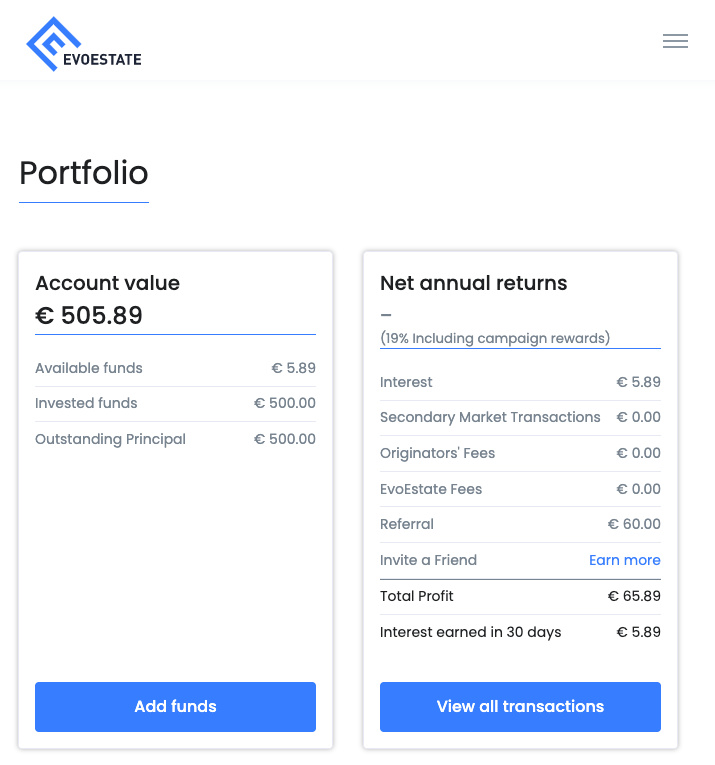 EvoEstate Update SavingsForFreedom January 2021