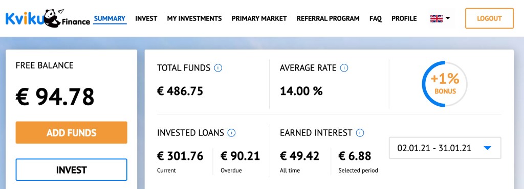 Kviku Finance Update SavingsForFreedom January 2021