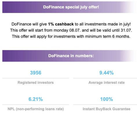 DoFinance July Cashback Offer @ Savings4Freedom