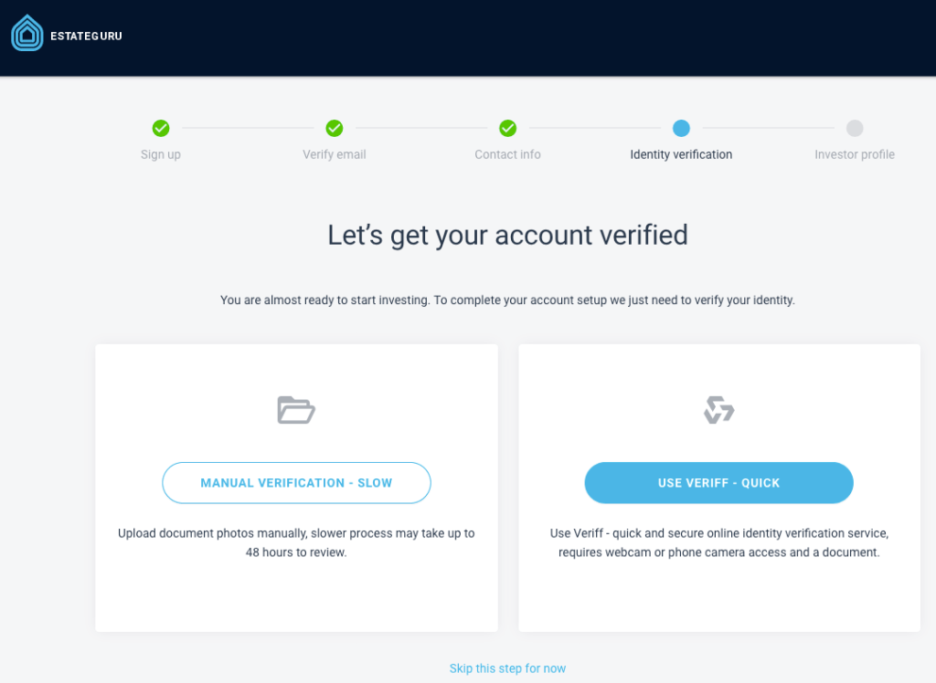 EstateGuru Registration 3 @ Savings4Freedom