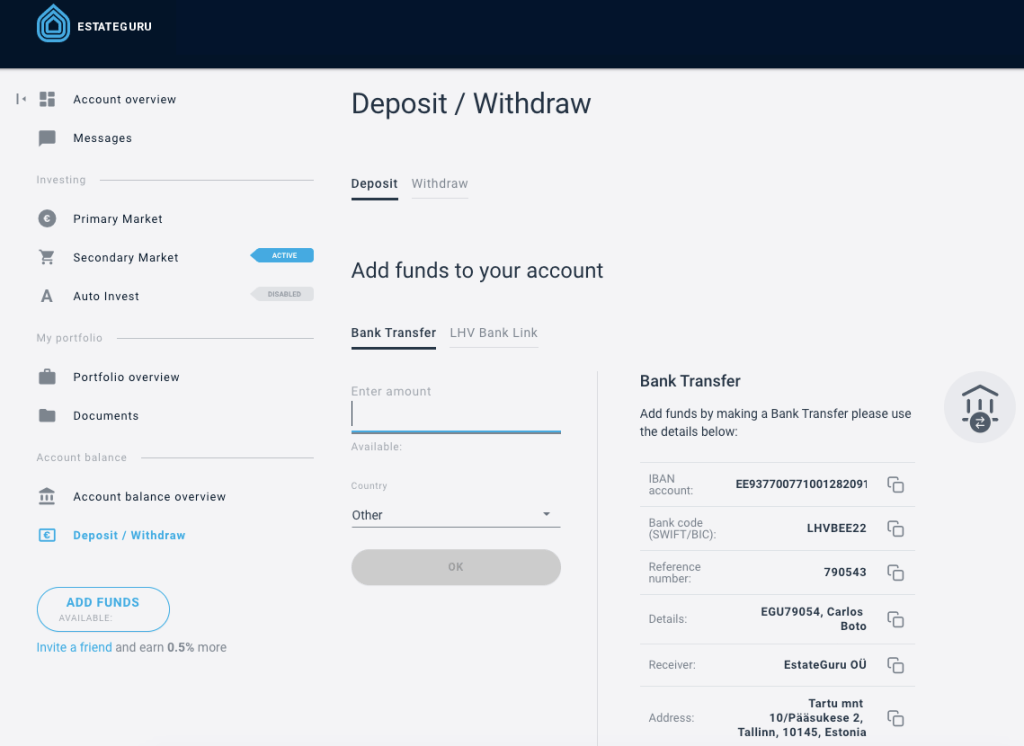 EstateGuru Registration 4 @ Savings4Freedom